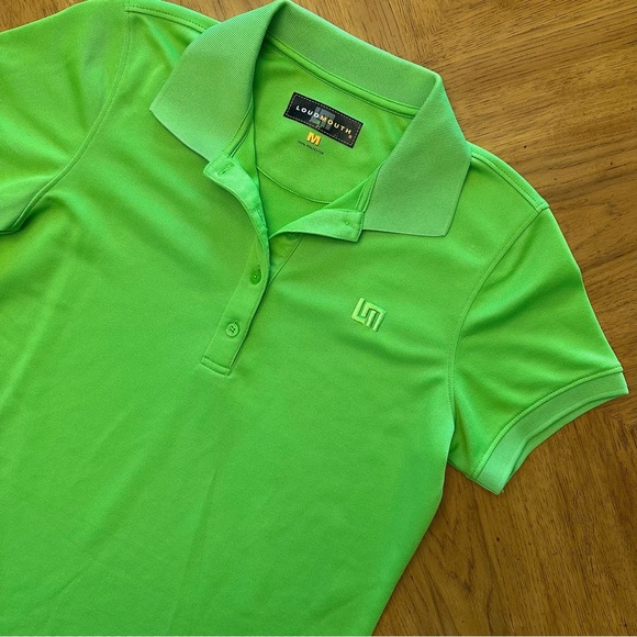 Loudmouth Polo Shirt Women's Size Medium Green Golf Outdoor Activewear - Picture 1 of 11
